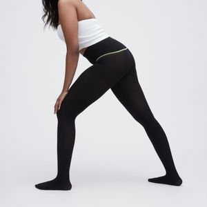 NWT Sheertex Semi-Opaque Rip Resist Tights Black XL